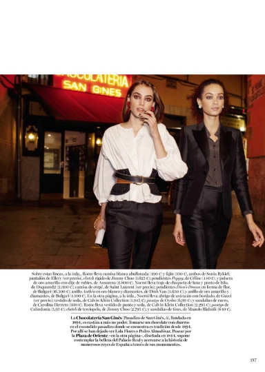 Romy Schönberger for Spanish Vogue December 2016, photographer Benny Horne 