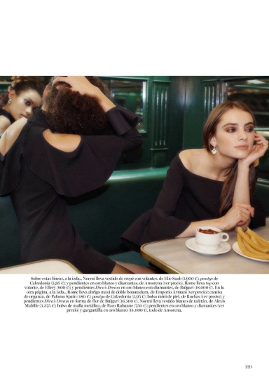 Romy Schönberger for Spanish Vogue December 2016, photographer Benny Horne 