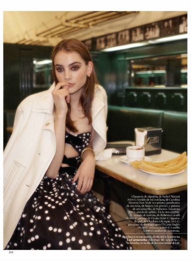 Romy Schönberger for Spanish Vogue December 2016, photographer Benny Horne 