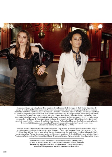 Romy Schönberger for Spanish Vogue December 2016, photographer Benny Horne 