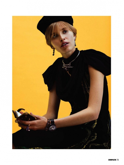 Annemara Post for German Cosmopolitan December 2016, photographer Max von True 