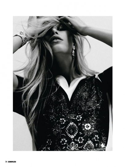 Annemara Post for German Cosmopolitan December 2016, photographer Max von True 