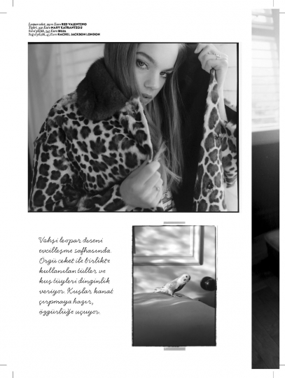 Estella Boersma for Vogue Turkey January 2017, photographer Tom Craig, stylist Konca Aykan, hair Karin bigler, make-up Lotten Holmqvist 