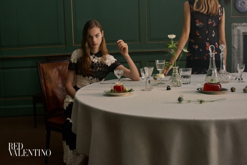 Estella Boersma for Valentino Red Pre-Spring summer collection Valentin Red, photographer Sarah Blais 