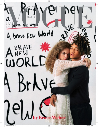 Stunning Estella’s 2th cover in 2017! Vogue Italia January 2017, photographer Bruce Weber, stylist Paul Cavaco, make-up Gucci Westman and hair Orlando Pita 