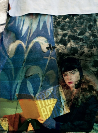 Stunning Estella’s 2th cover in 2017! Vogue Italia January 2017, photographer Bruce Weber, stylist Paul Cavaco, make-up Gucci Westman and hair Orlando Pita 