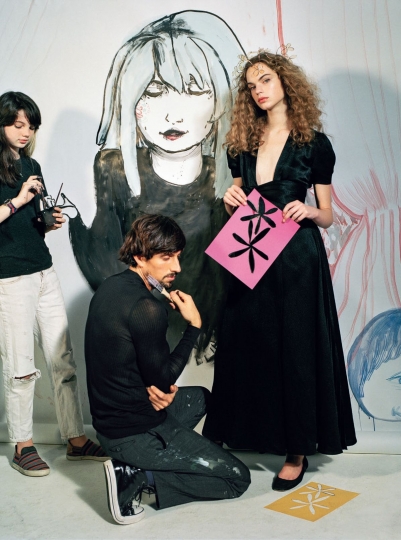 Stunning Estella’s 2th cover in 2017! Vogue Italia January 2017, photographer Bruce Weber, stylist Paul Cavaco, make-up Gucci Westman and hair Orlando Pita 