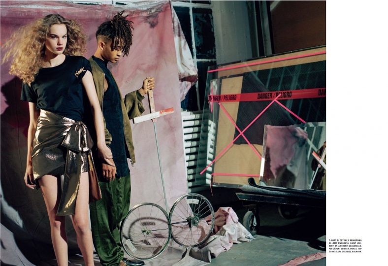 Stunning Estella’s 2th cover in 2017! Vogue Italia January 2017, photographer Bruce Weber, stylist Paul Cavaco, make-up Gucci Westman and hair Orlando Pita 