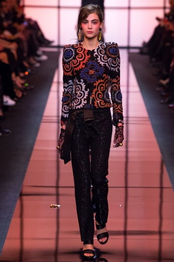 Romy Schönberger Couture shows Spring 2017 Armani Priv&eacute;
