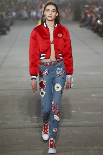 Romy Schönberger for Tommy Hilfiger Spring See-Now-Buy show Los Angeles Spring 2017 