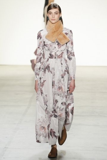 Romy Schönberger for shows Fall/Winter NY 2017 Brock Collection