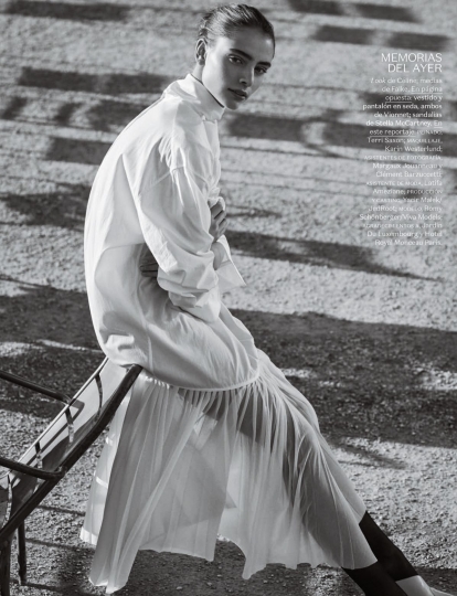 Romy Schönberger for Spanish Vogue March 2017, photographer Daniel Riera, stylist Marina Gallo, hair Peinado Saxon, make=up Karin Westerlund 