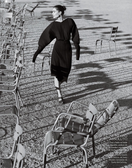 Romy Schönberger for Spanish Vogue March 2017, photographer Daniel Riera, stylist Marina Gallo, hair Peinado Saxon, make=up Karin Westerlund 