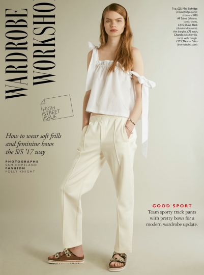 Elisa Hupkes for Grazia UK March 2017, photographer Sam Copeland, styling Polly Knight. 