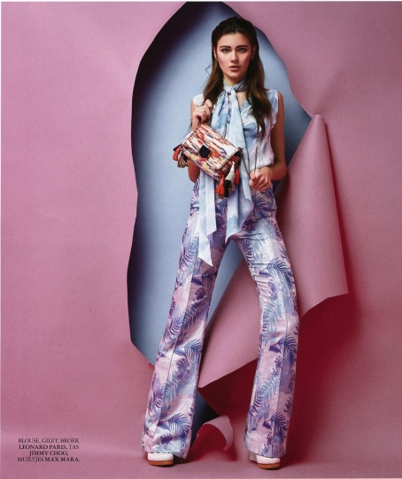 Sophie van Voskuilen for Dutch Grazia April 2017, photographer Martin Sweer, stylinst Anna Sokolowska, hair & make-up Ingrid van Hemert 