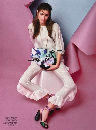 Sophie van Voskuilen for Dutch Grazia April 2017, photographer Martin Sweer, stylinst Anna Sokolowska, hair & make-up Ingrid van Hemert 