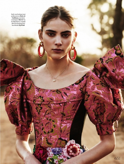 Romy Schönberger for Dutch Elle June 2017, photographer Jeroen W. Mantel, stylist, Thomas Vermeer, hair and make-up Ellen Romeijn 