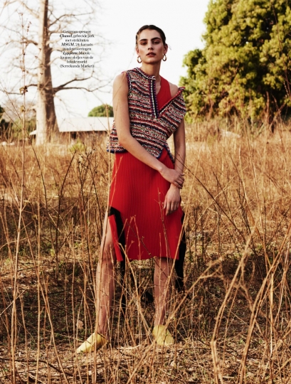 Romy Schönberger for Dutch Elle June 2017, photographer Jeroen W. Mantel, stylist, Thomas Vermeer, hair and make-up Ellen Romeijn 