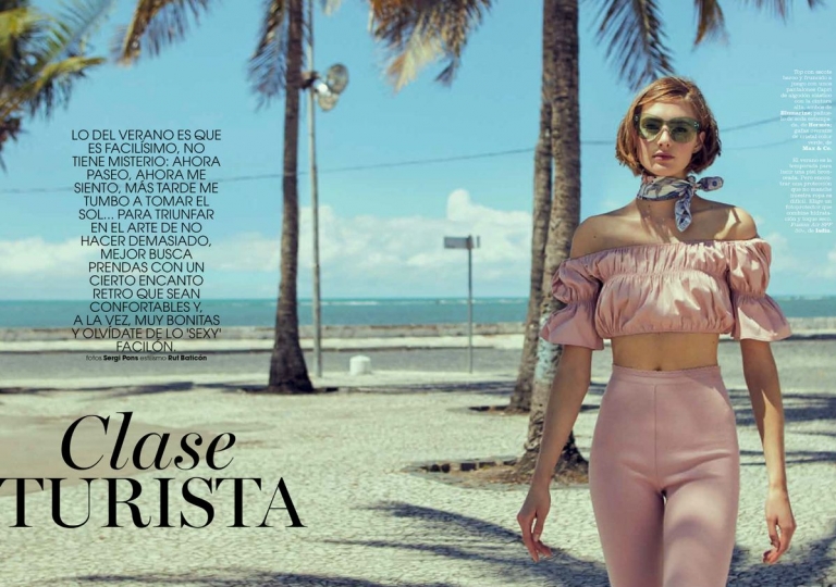 Sanne Vloet for Spanish Marie Claire June 2017, photographer  Sergi Pons, stylist Rut Baticón 