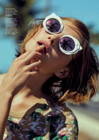 Sanne Vloet for Spanish Marie Claire June 2017, photographer  Sergi Pons, stylist Rut Baticón 