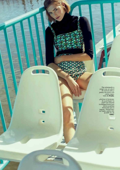 Sanne Vloet for Spanish Marie Claire June 2017, photographer  Sergi Pons, stylist Rut Baticón 