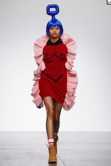 Kiara Velthuis men shows London SS 2018 Bobby Abley