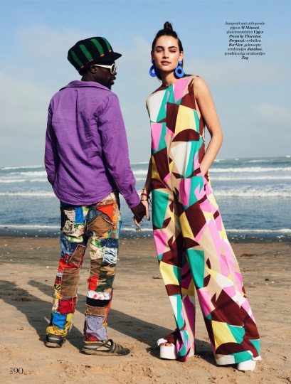 Romy Schönberger for Dutch Elle July 2017, photographer Jeroen W. Mantel, stylist Thomas Vermeer, hair and make-up Ellen Romeijn 