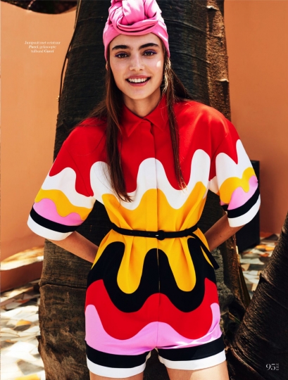 Romy Schönberger for Dutch Elle July 2017, photographer Jeroen W. Mantel, stylist Thomas Vermeer, hair and make-up Ellen Romeijn 