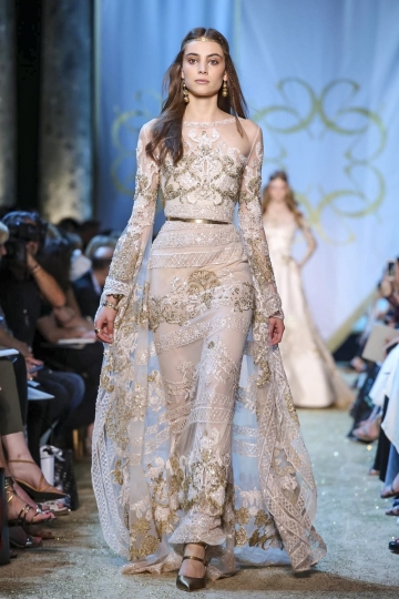 Romy Schönberger Couture shows Parijs Fall 2017 Elie Saab