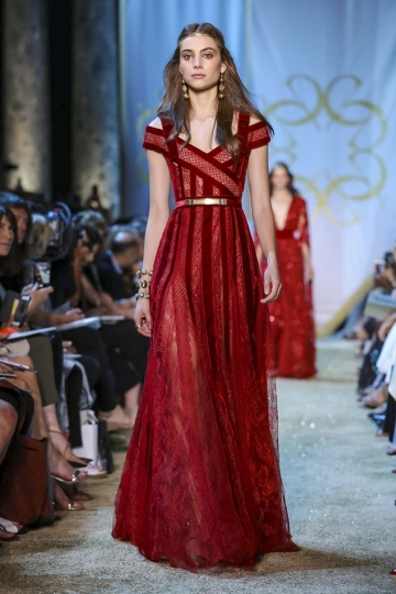 Romy Schönberger Couture shows Parijs Fall 2017 Elie Saab