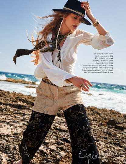 Hanna Verhees for Jan Magazine September 2017, photographer Roger Neve, stylist Ramona Da Cruz, hair and make-up Magdalena Loza 