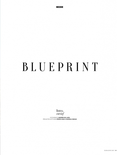 Rianne Haspels for Elegance September 2017, photographer Andrès De Lara, stylist Pedro Dias 