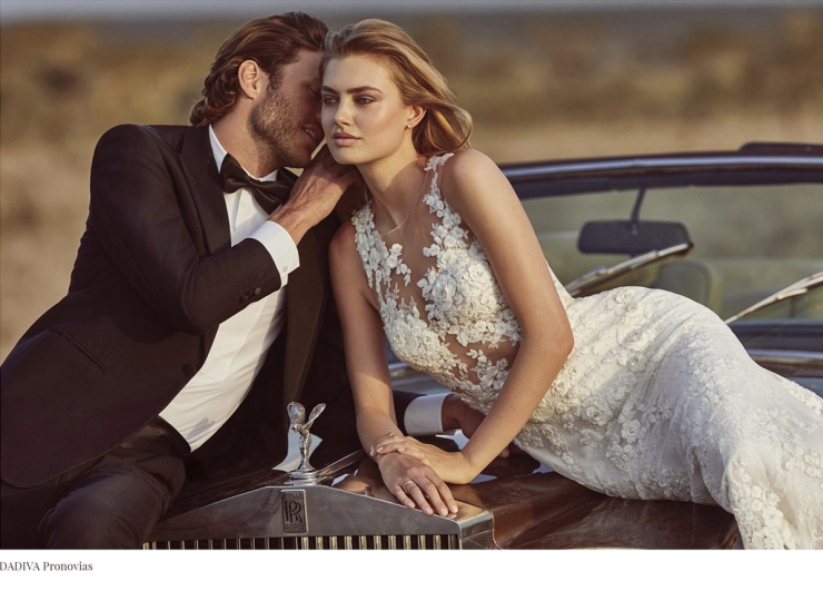 Hanna Verhees for Pronovias Campaign 2018, photographer Miguel Reveriego, stylist Belen Antolin 