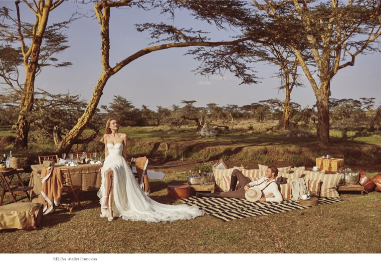 Hanna Verhees for Pronovias Campaign 2018, photographer Miguel Reveriego, stylist Belen Antolin 