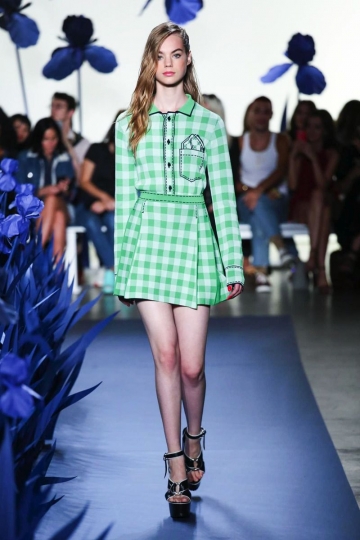 Estella Boers shows in NY SS 2018 Adam Selman