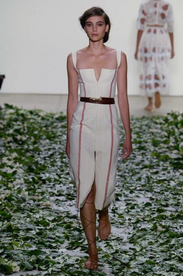 Romy Schönberger shows NY SS 2018 Brock Collection