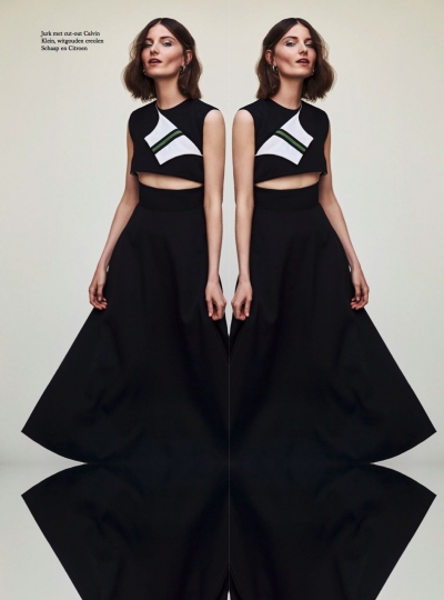 Lais van Niel for Dutch Harpers Bazaar October 2017, photographers Jan & Jorre, stylist Astrid Schilders 