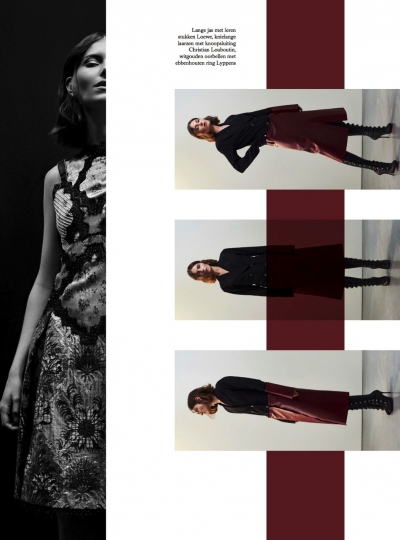 Lais van Niel for Dutch Harpers Bazaar October 2017, photographers Jan & Jorre, stylist Astrid Schilders 