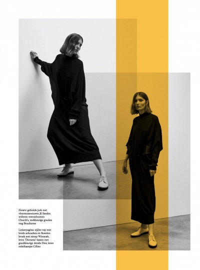 Lais van Niel for Dutch Harpers Bazaar October 2017, photographers Jan & Jorre, stylist Astrid Schilders 