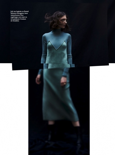 Lais van Niel for Dutch Harpers Bazaar October 2017, photographers Jan & Jorre, stylist Astrid Schilders 