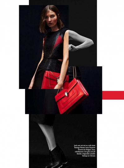 Lais van Niel for Dutch Harpers Bazaar October 2017, photographers Jan & Jorre, stylist Astrid Schilders 