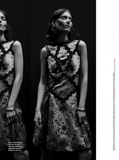 Lais van Niel for Dutch Harpers Bazaar October 2017, photographers Jan & Jorre, stylist Astrid Schilders 