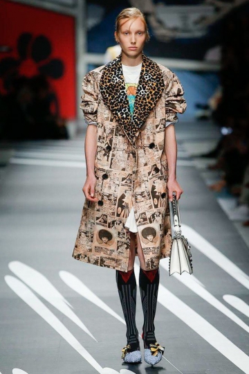 Demy de Vries for the 2nd time Prada Exclusive SS 2018 