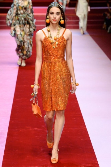 Romy Schönberger shows Milan SS 2018 Dolce &  Gabbana