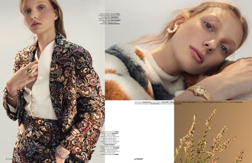 Demy de Vries for La Parisienne de Paris, Photographer James Brodribb, Stylist Laure Orset Prelet 