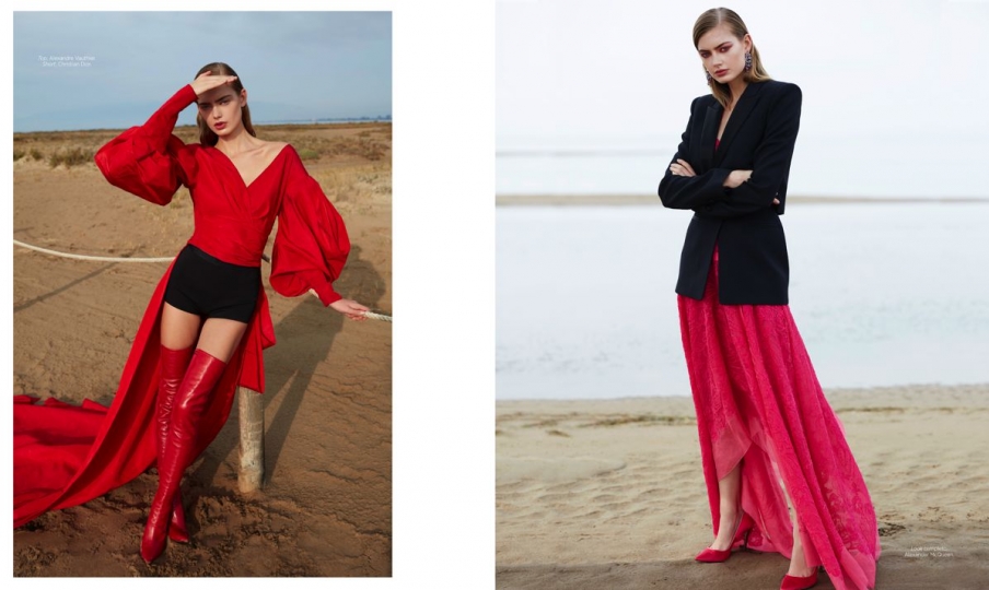 Hanna Verhees for Harper’s Bazaar Mexico December 2017, Photographer Vladimir Martí, Stylist Daniel González Elizondo 