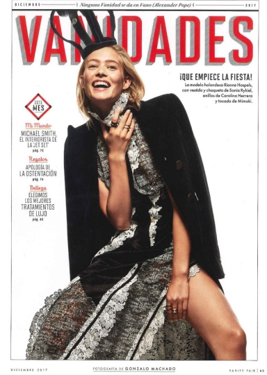 Rianne Haspels for Vanity Fair Spain December 2017, Photographer Gonzalo Machado 