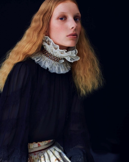 Demy de Vries for French Marie Claire January 2018, Photographer Léa Nielsen, Realisation Anne-Sophie Thomas 