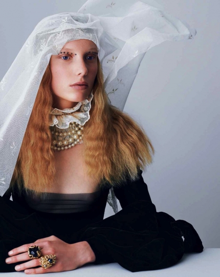 Demy de Vries for French Marie Claire January 2018, Photographer Léa Nielsen, Realisation Anne-Sophie Thomas 