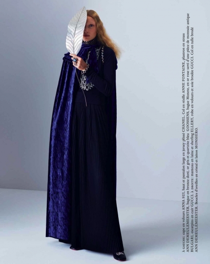 Demy de Vries for French Marie Claire January 2018, Photographer Léa Nielsen, Realisation Anne-Sophie Thomas 